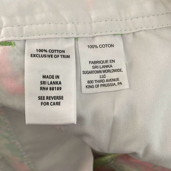 Lilly Pulitzer 5" Callahan Stretch Short Hot Wings Flamingo Print 2 - Picture 7 of 7